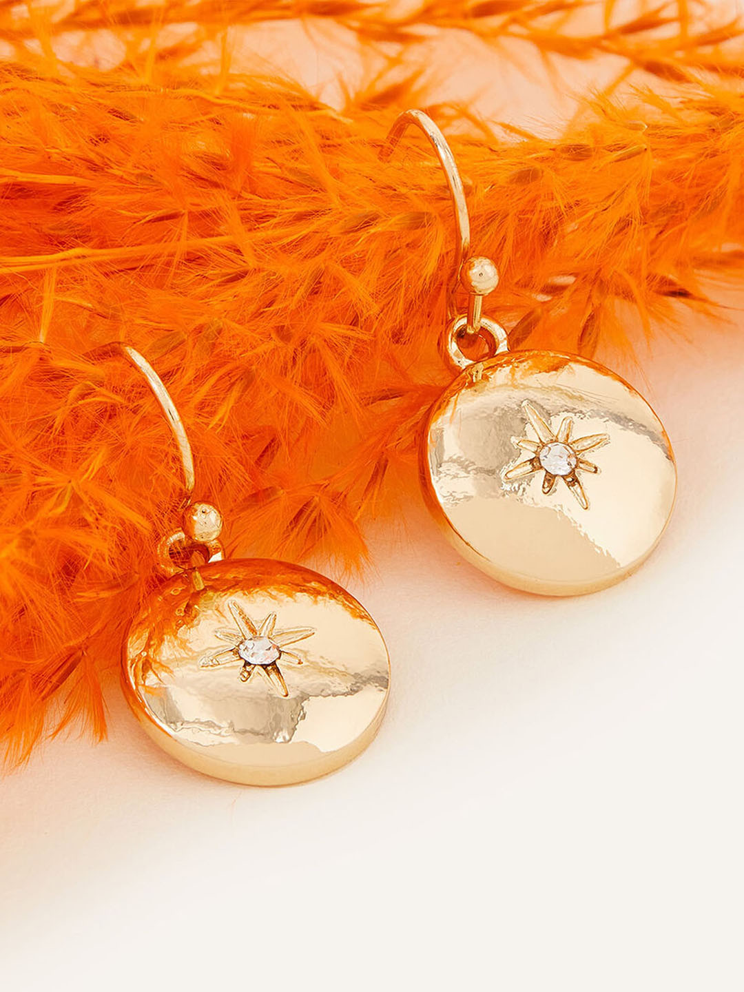 

Accessorize Starburst Disc Classic Drop Earrings, Gold