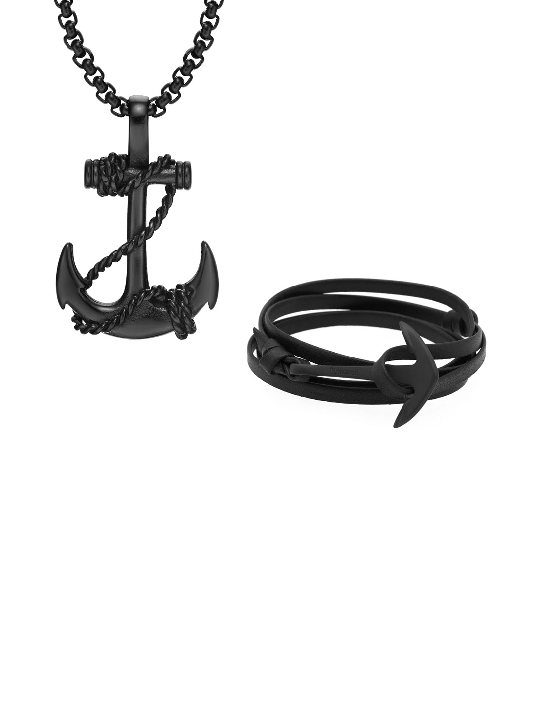 

MYKI Stainless Steel Jewellery Set, Black
