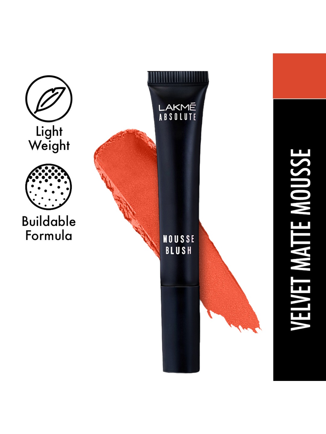 

Lakme Absolute Sheer Velvet Matte Cheek Mousse Blush 6ml - Nude Nectar