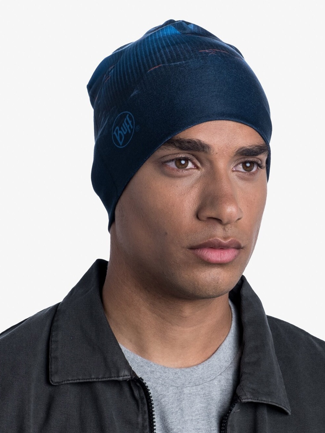 

Original Buff SA Printed Thermonet Beanie, Blue