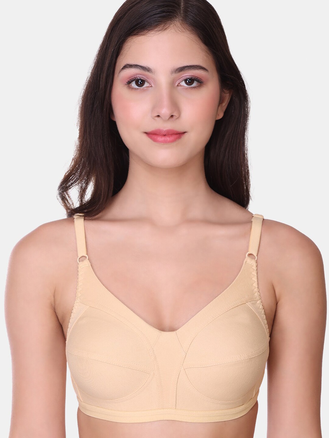 

SONA Medium Coverage Cotton Everyday Bra With All Day Comfort, Beige