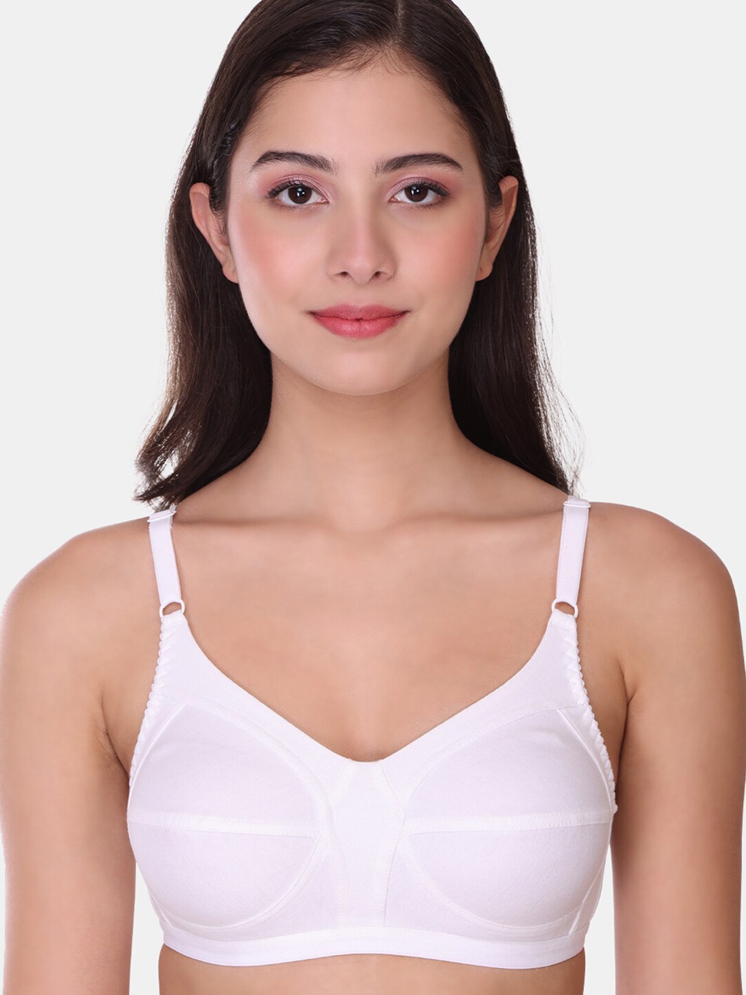 

SONA Medium Coverage Cotton Everyday Bra With All Day Comfort, White