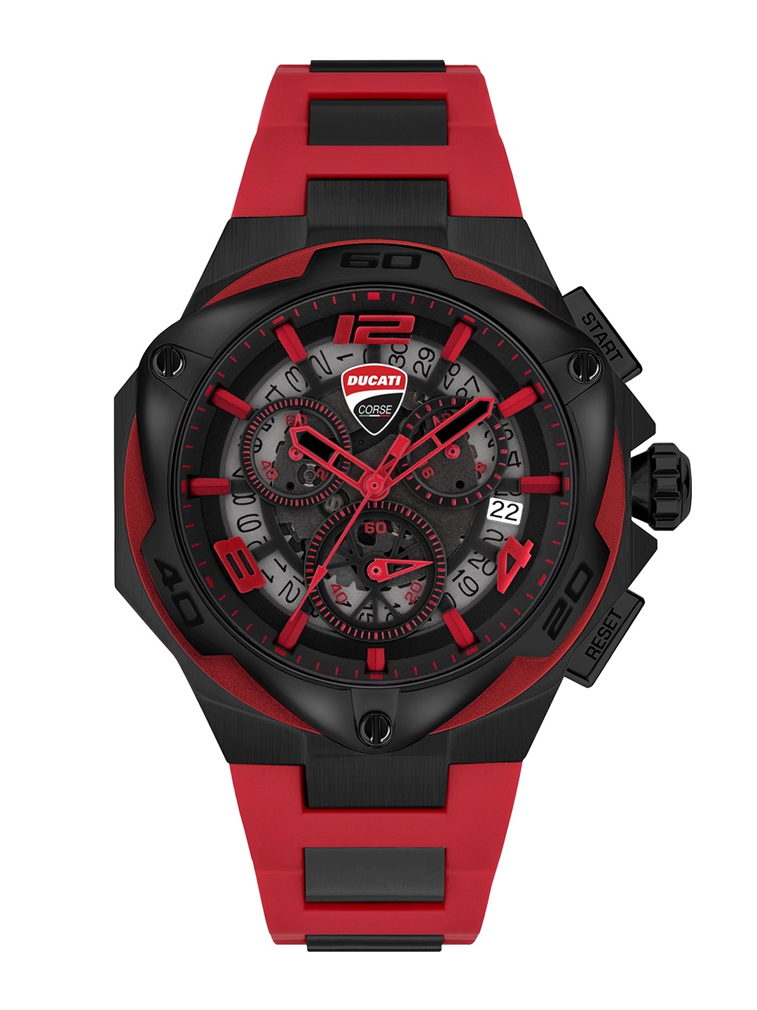 

DUCATI CORSE Men Printed Dial & Straps Analogue Watch DTWGO0000307, Black