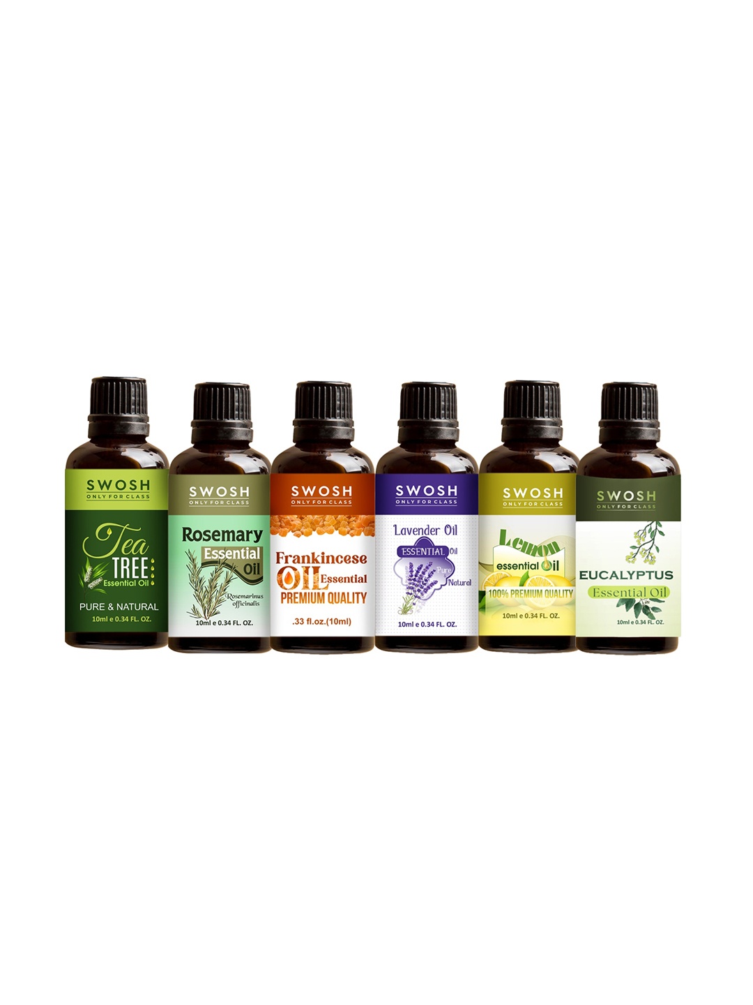 

SWOSH Green 6-Pieces Essential Oils 10 ml Each