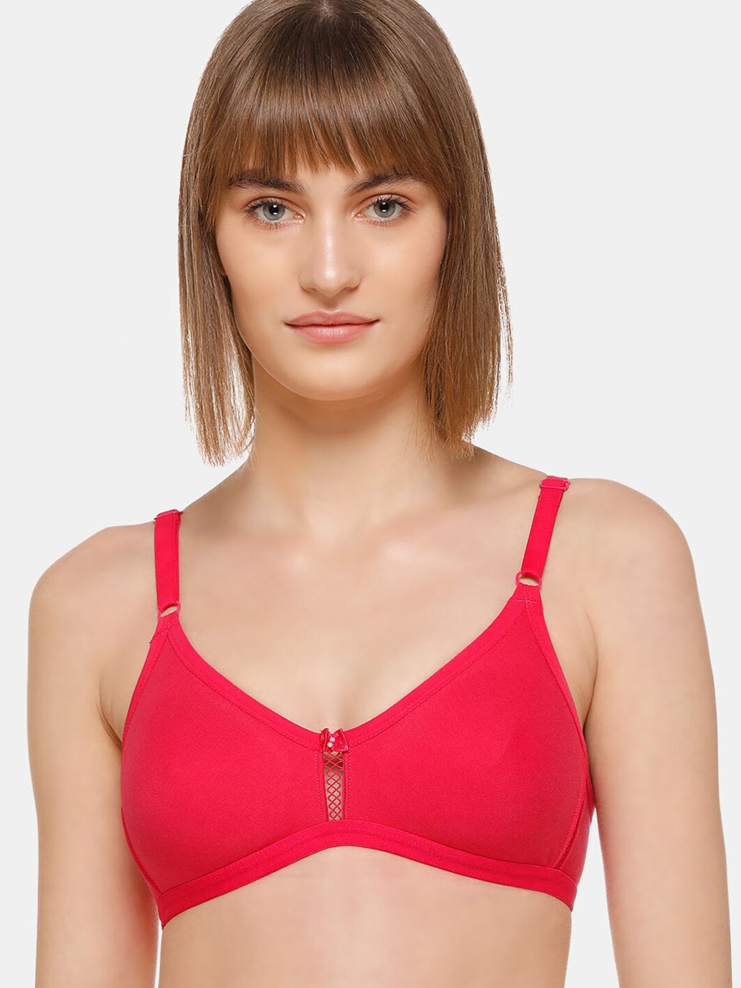 

SONA Medium Coverage Cotton T-shirt Bra With All Day Comfort, Pink
