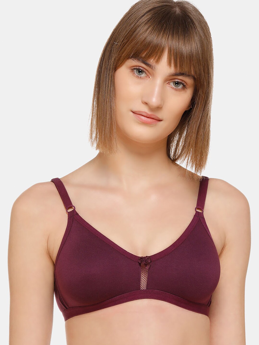 

SONA Medium Coverage Cotton T-shirt Bra With All Day Comfort, Purple