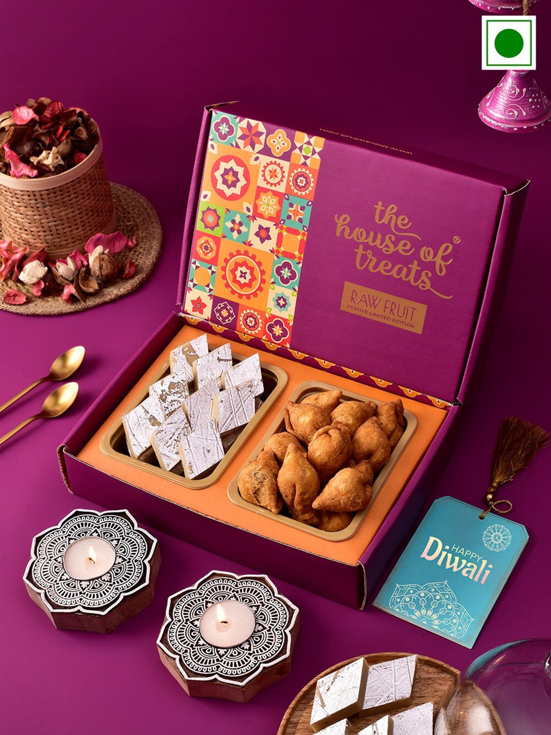 

RawFruit Diwali Sweet Pairing, Purple