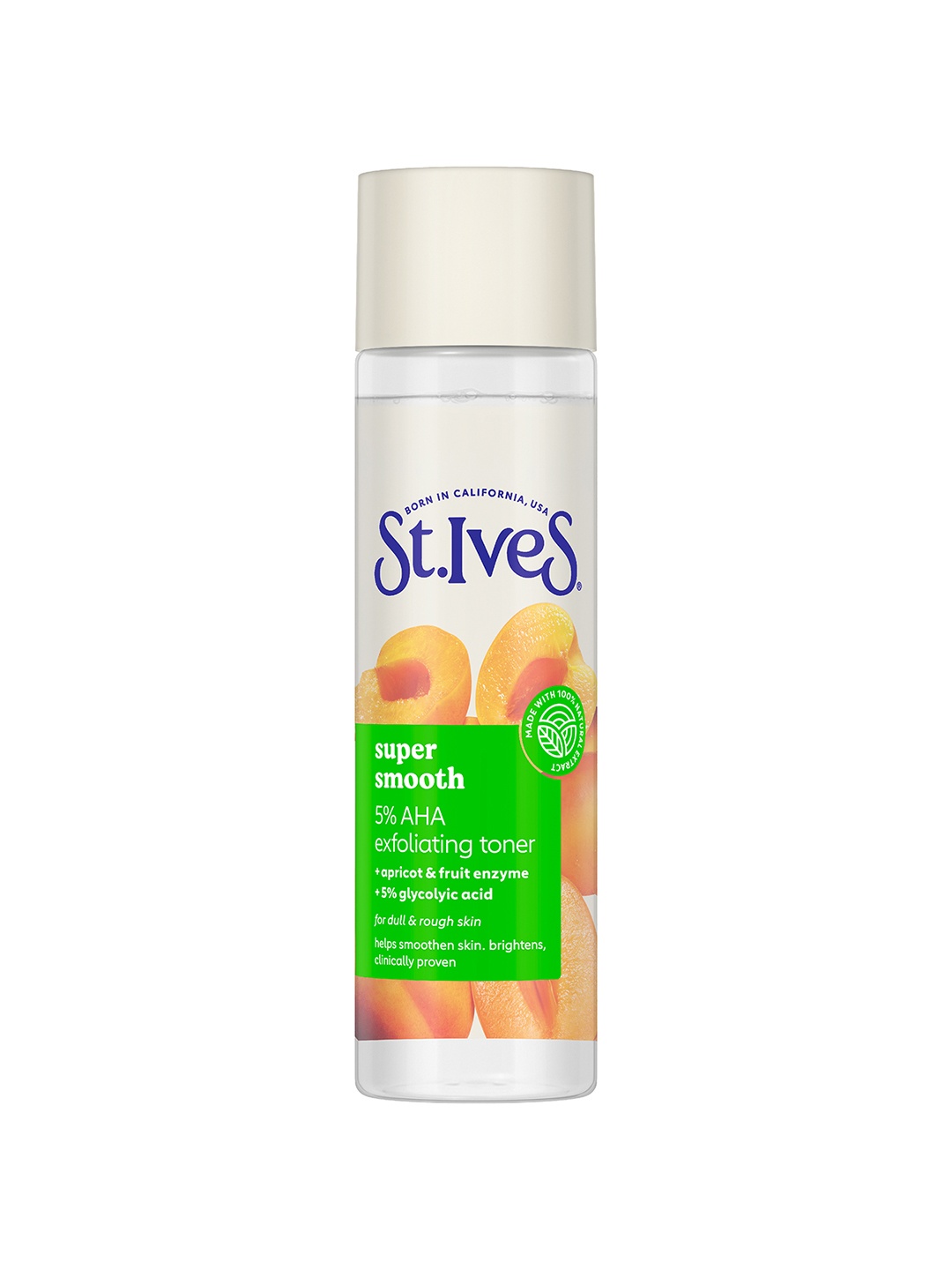 

St. Ives Super Smooth 5% BHA Exfoliating Toner with Apricot & Fruit Enzyme - 150ml, White