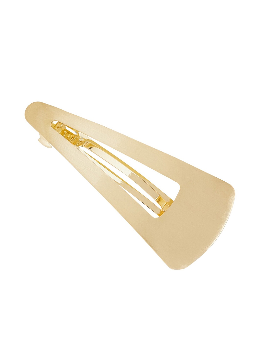 

Accessorize Brushed Metal Triangle Clip, Gold