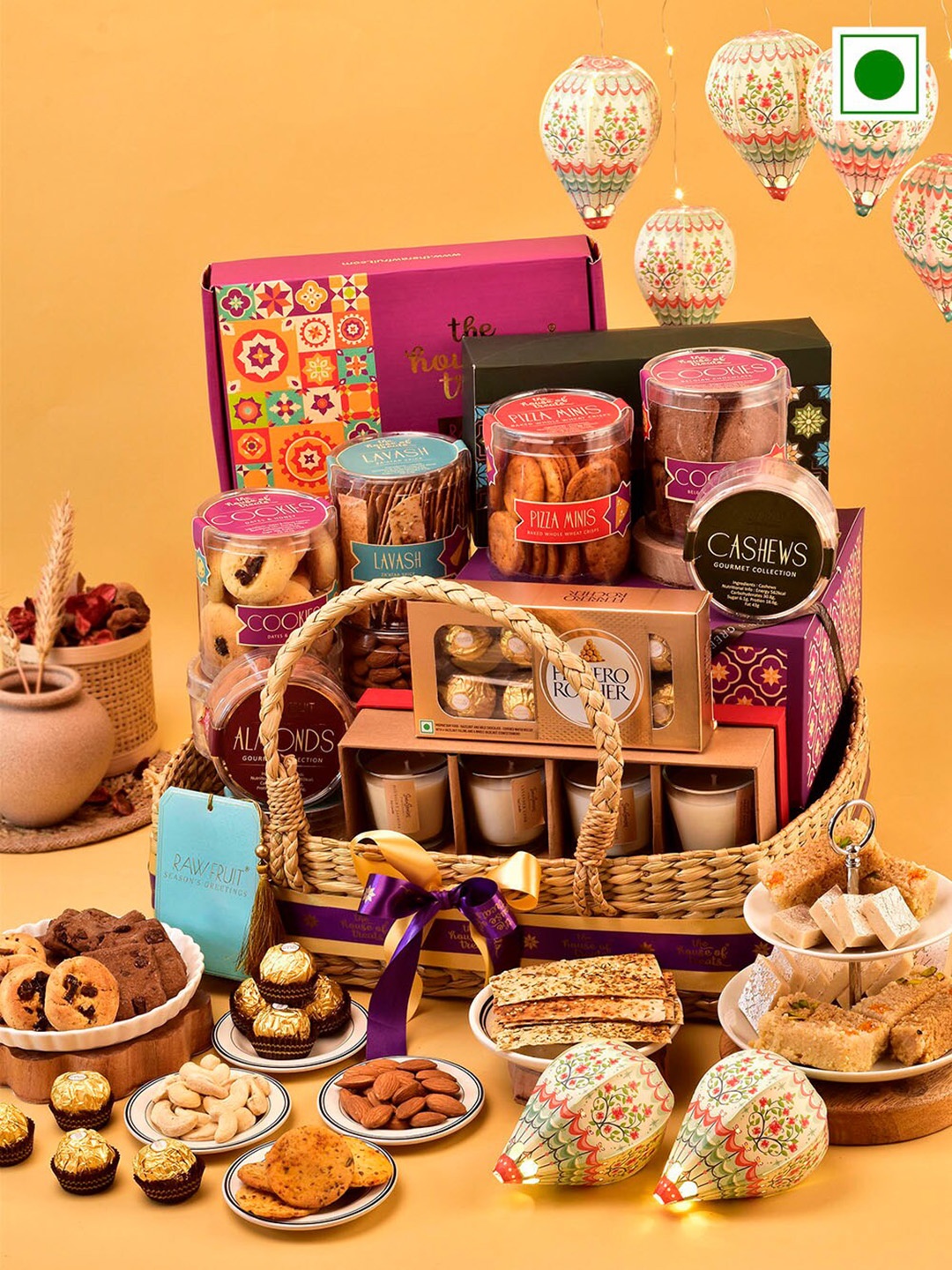 

RawFruit Diwali Hamper Elegance & Delight, Purple