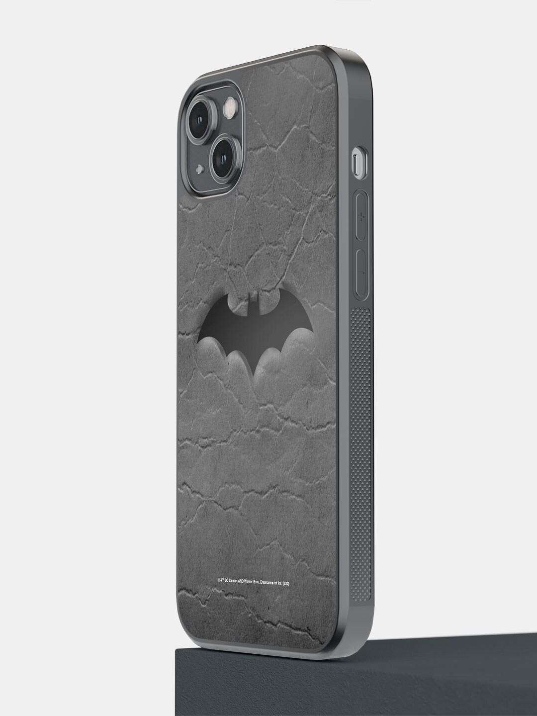

macmerise iPhone 14 Plus Fade Out Batman Printed Bumper Back Case Cover, Black