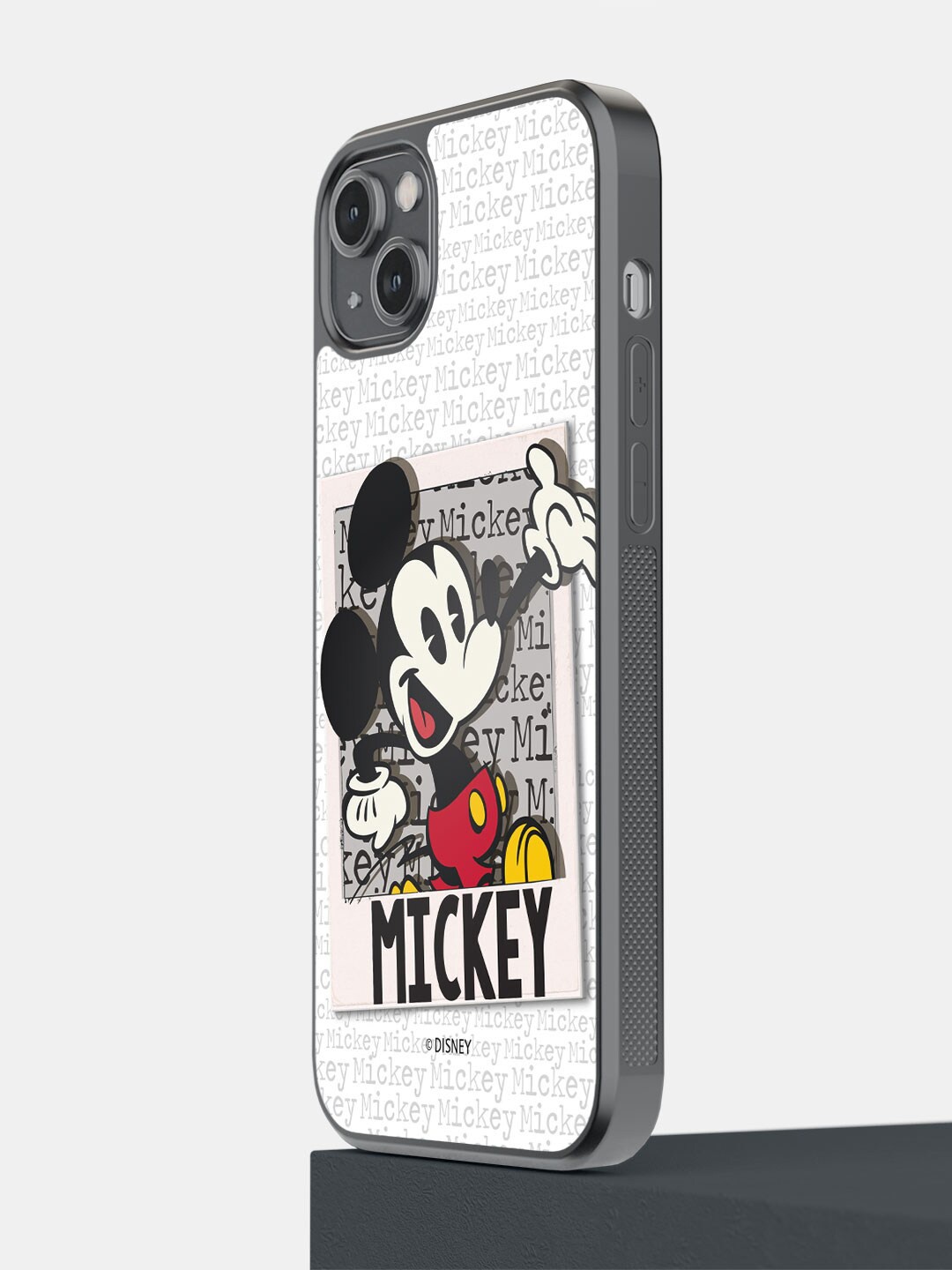 

macmerise Mickey Mouse Printed iPhone 14 Plus Phone Back Case, White