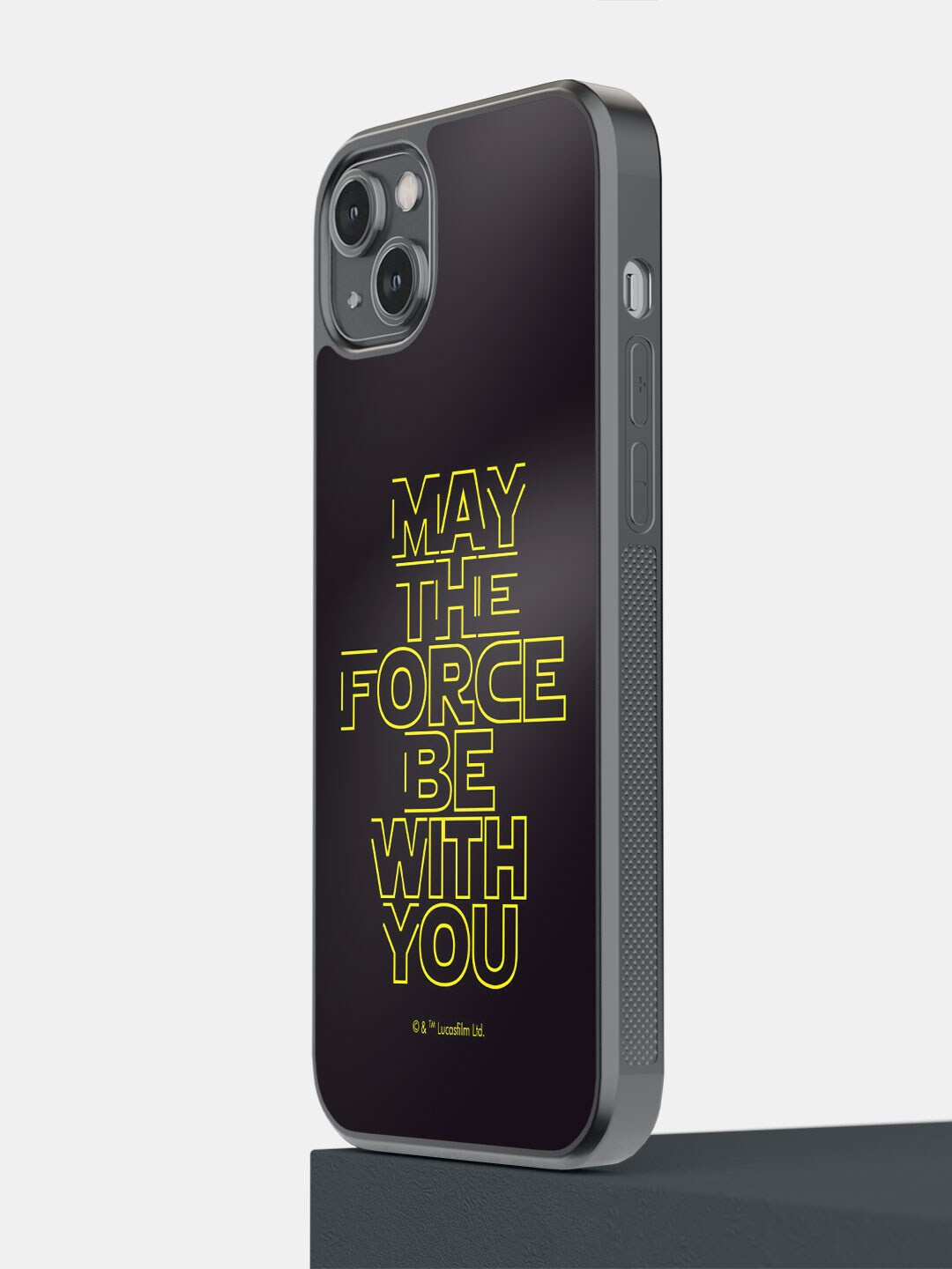 

macmerise Printed Classic Star Wars iPhone 14 Plus Phone Bumper Case Cover, Black