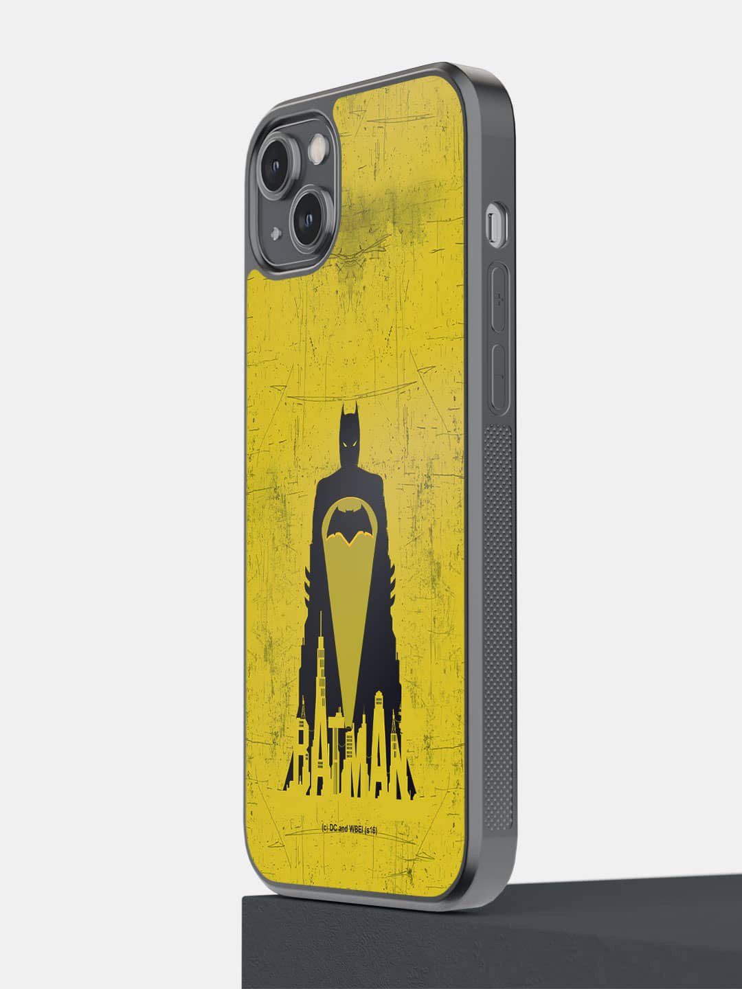 

macmerise Bat Signal Printed iPhone 14 Plus Bumper Case Cover, Mustard