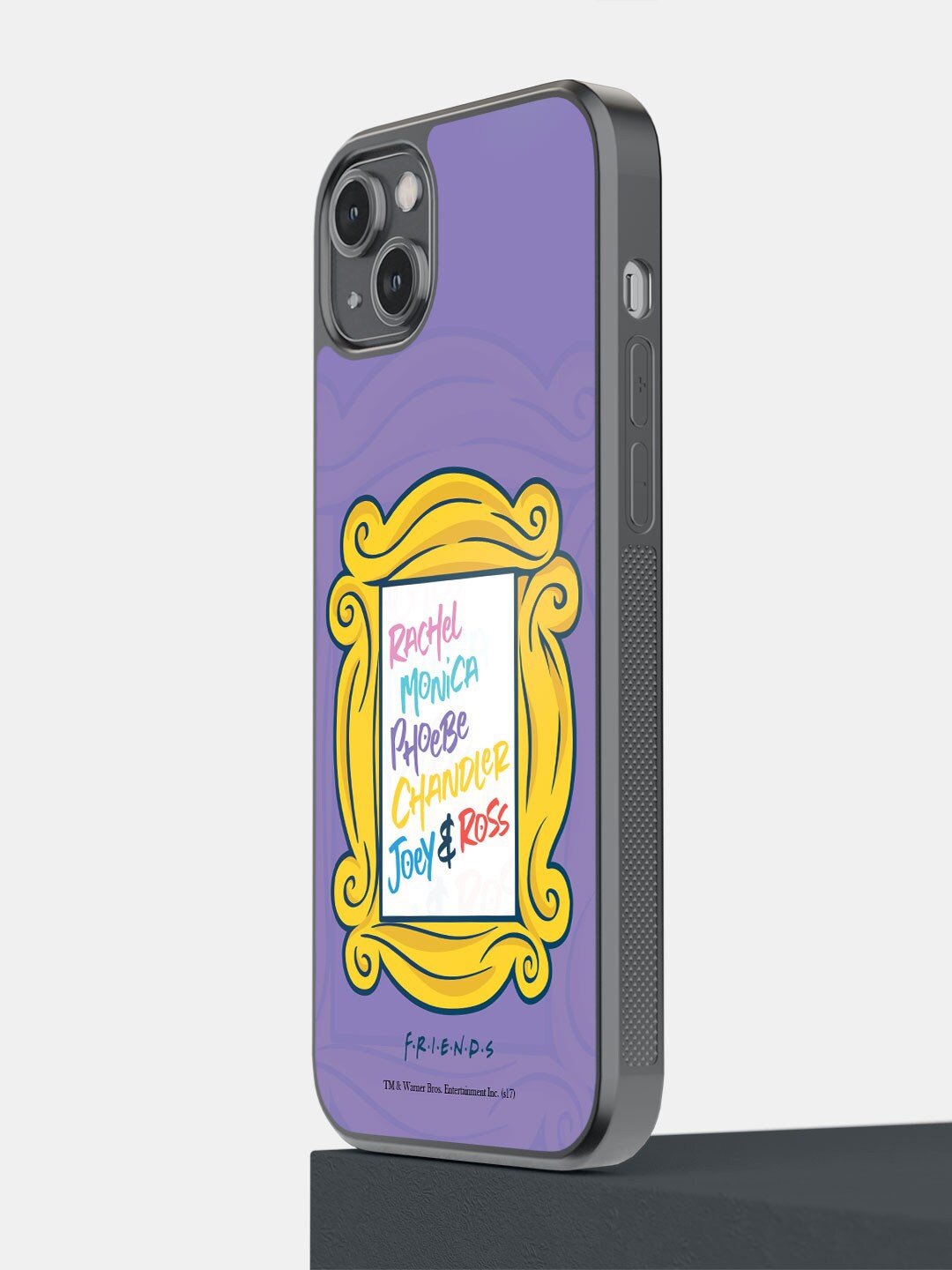 

macmerise Framed In Friendship iPhone 14 Plus Bumper Case Cover, Purple