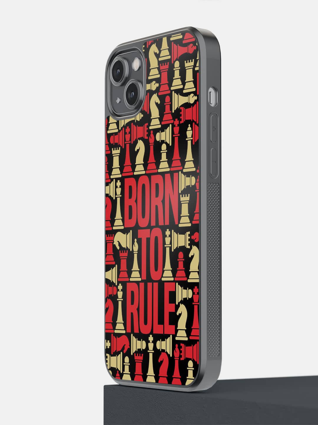 

macmerise Printed Born to Rule iPhone 14 Plus Phone Bumper Case Cover, Red