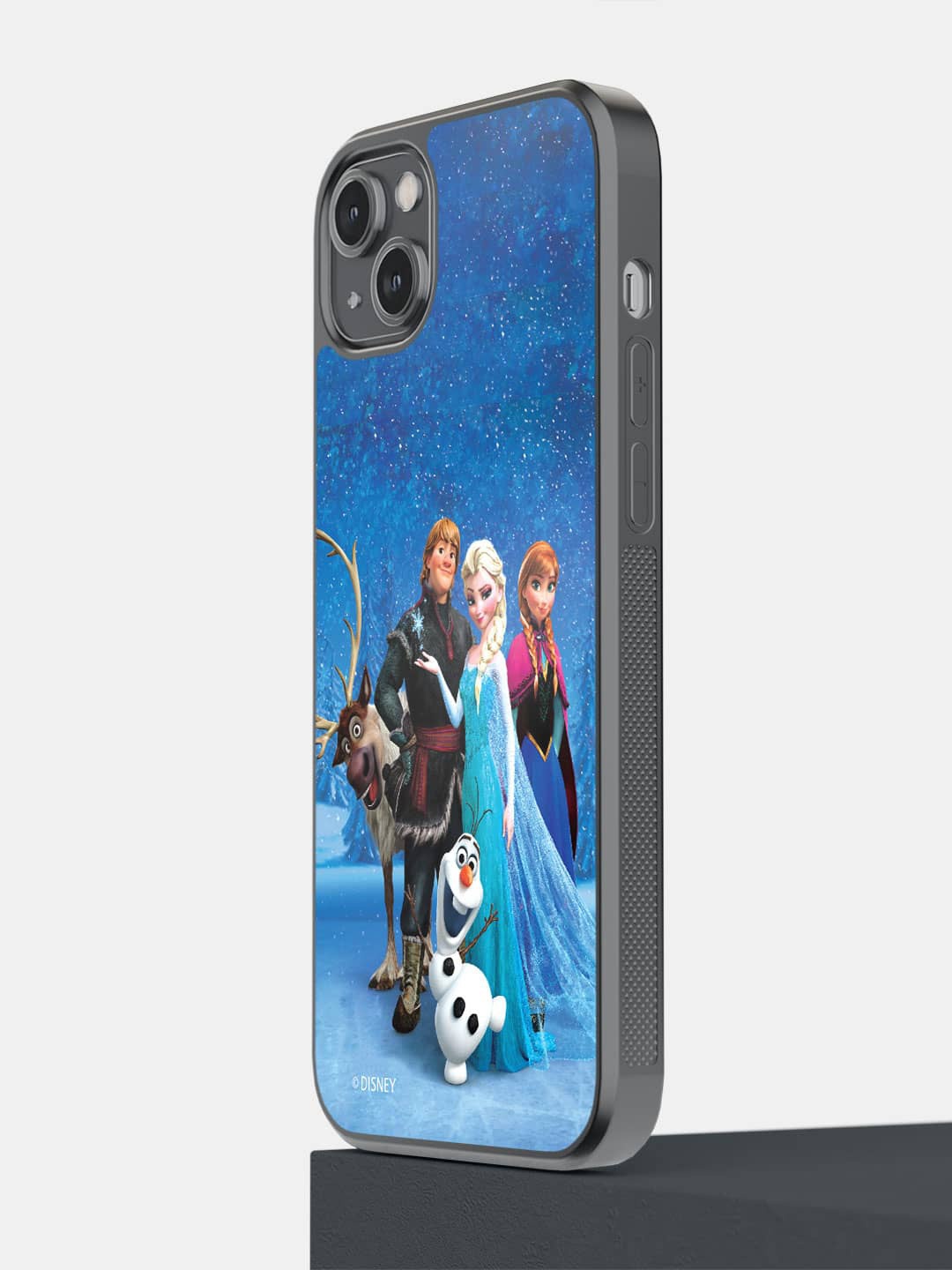 

macmerise Frozen Together Printed iPhone 14 Plus Bumper Case Cover, Blue