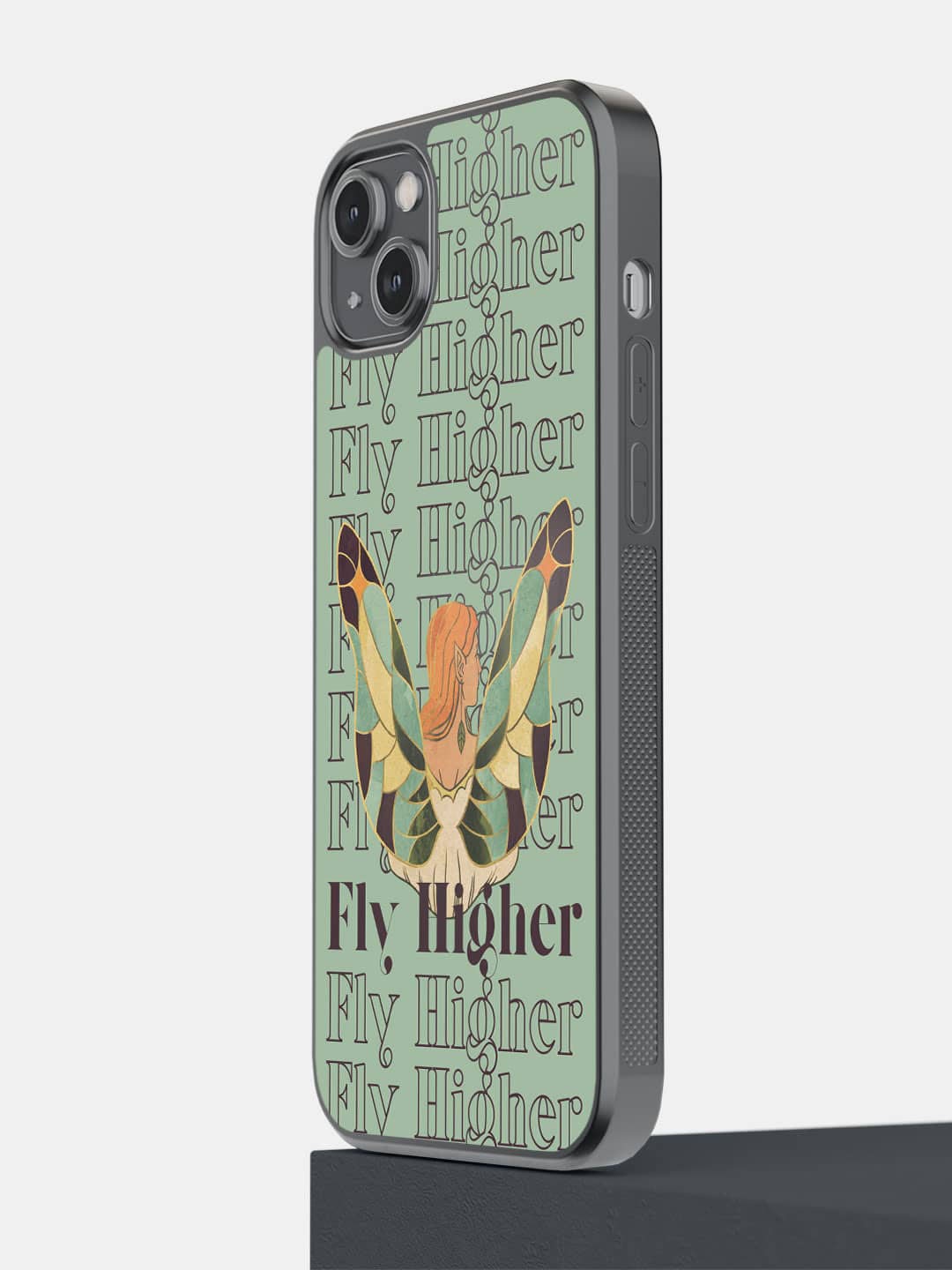 

macmerise Fly Higher Printed iPhone 14 Plus Bumper Case, Green