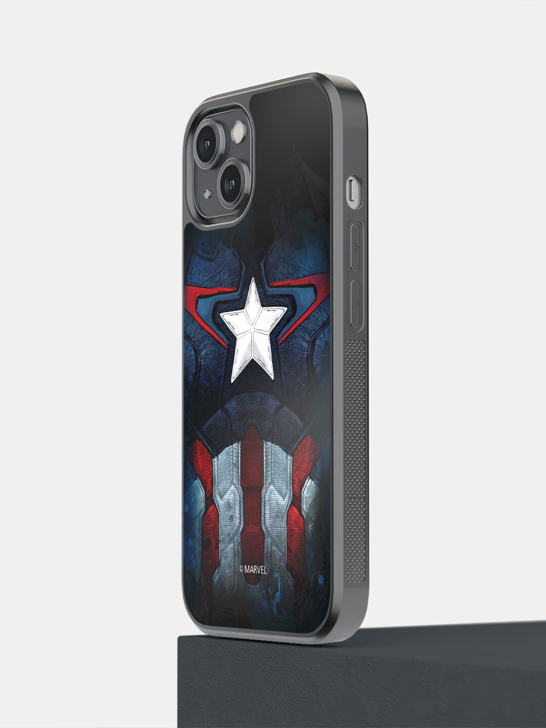 

Macmerise Suit up Captain Printed iPhone 14 Plus Phone Back Case, Black