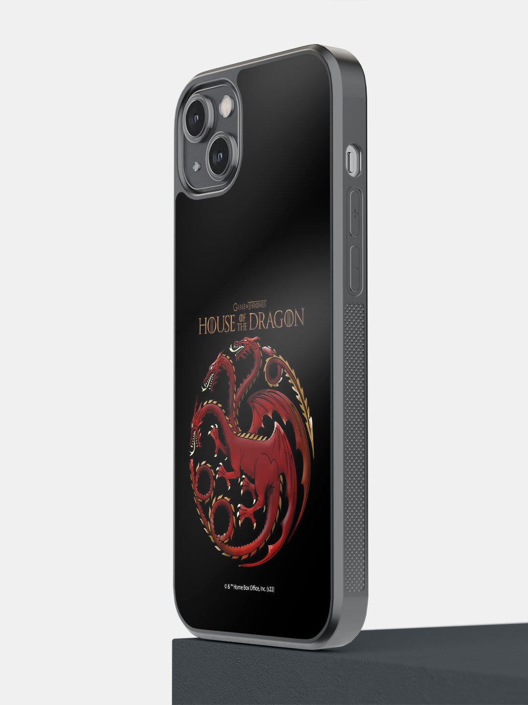 

macmerise Dragon Sigil iPhone 14 Plus Bumper Case Cover, Black