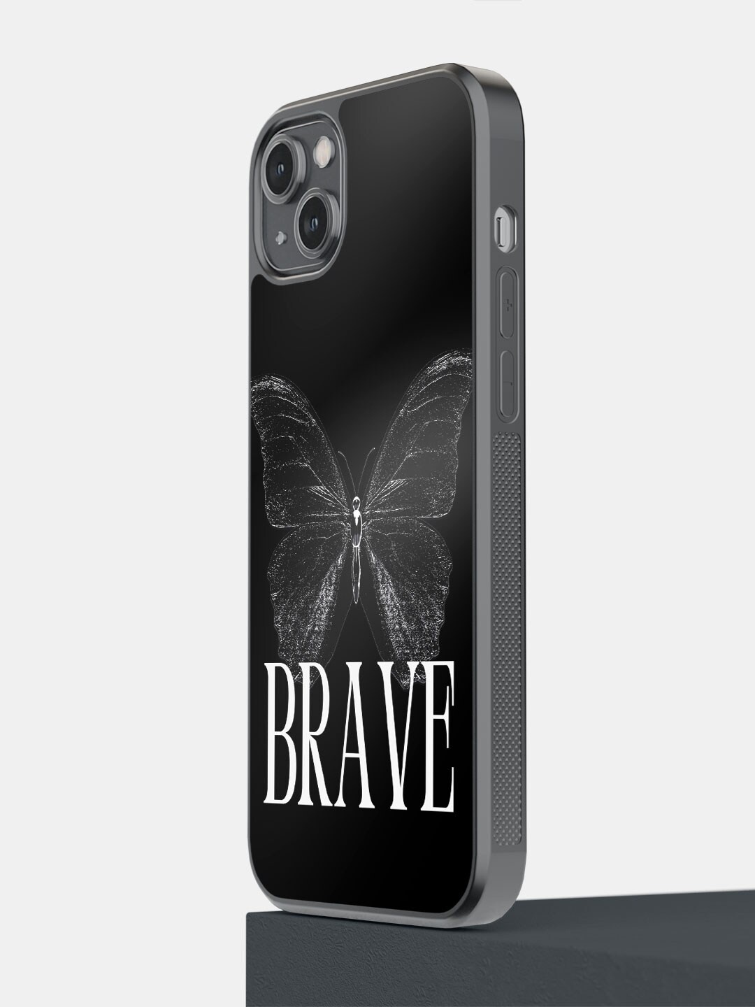 

macmerise Geometric Printed iPhone 14 Plus Phone Bumper Case, Black