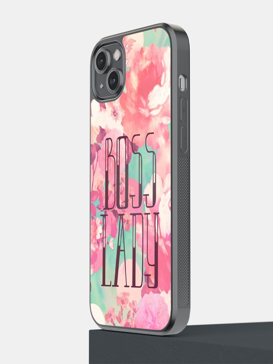 

macmerise Boss Lady Printed iPhone 14 Plus Bumper Case Cover, Pink