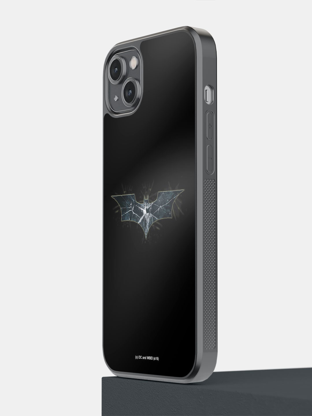 

macmerise Classic Batman Printed iPhone 14 Plus Bumper Case Cover, Black