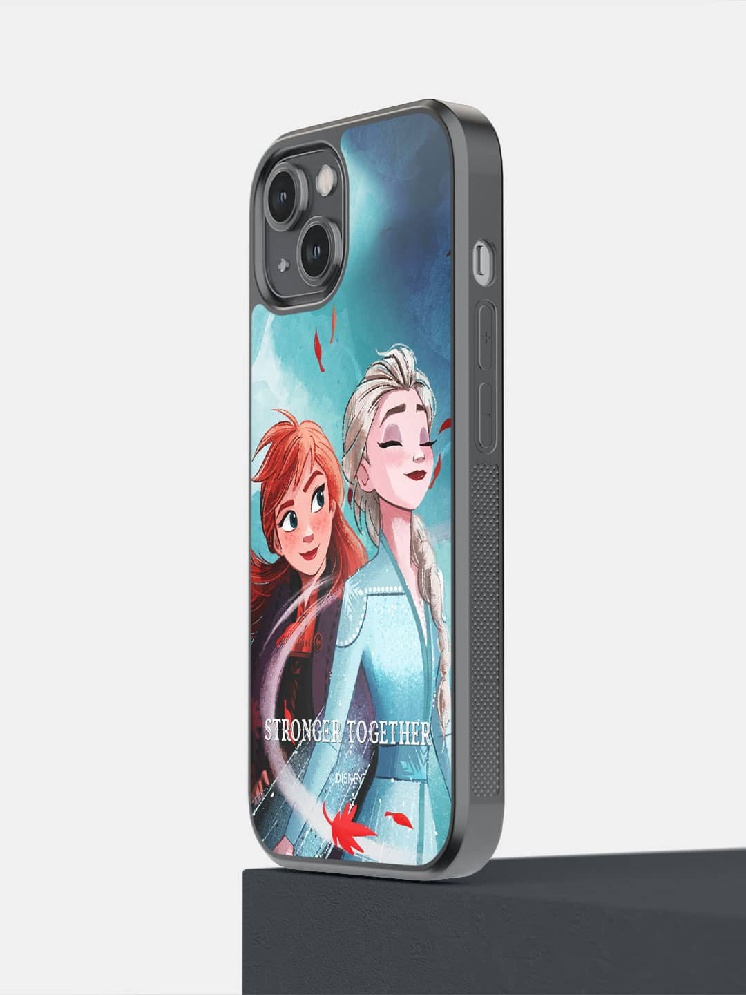 

macmerise Elsa and Anna Printed iPhone 14 Bumper Case Cover, Blue
