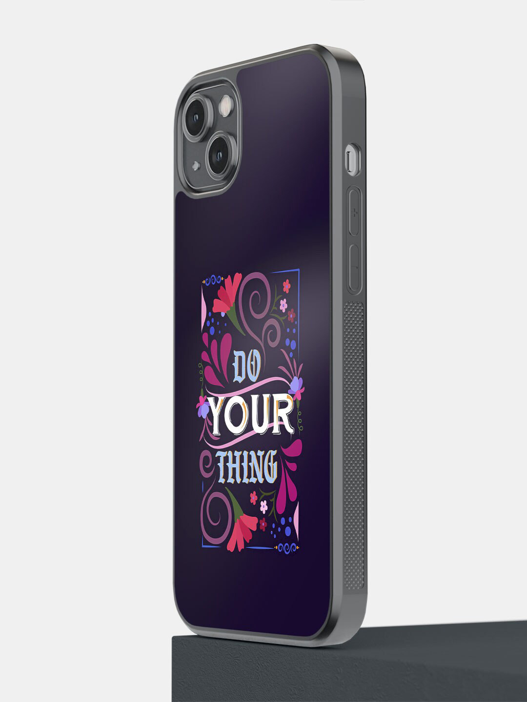 

Macmerise Printed iPhone 14 Plus Bumper Phone Back Case, Purple