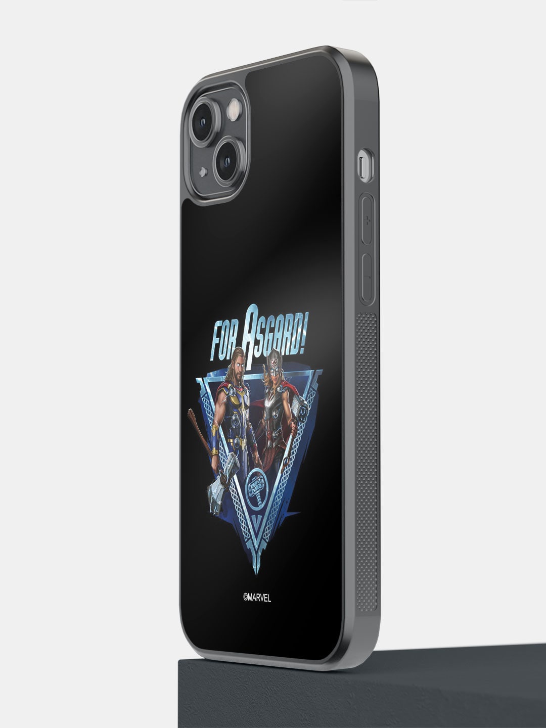 

macmerise Superhero Printed IPhone 14 Plus Bumper Case Cover, Black