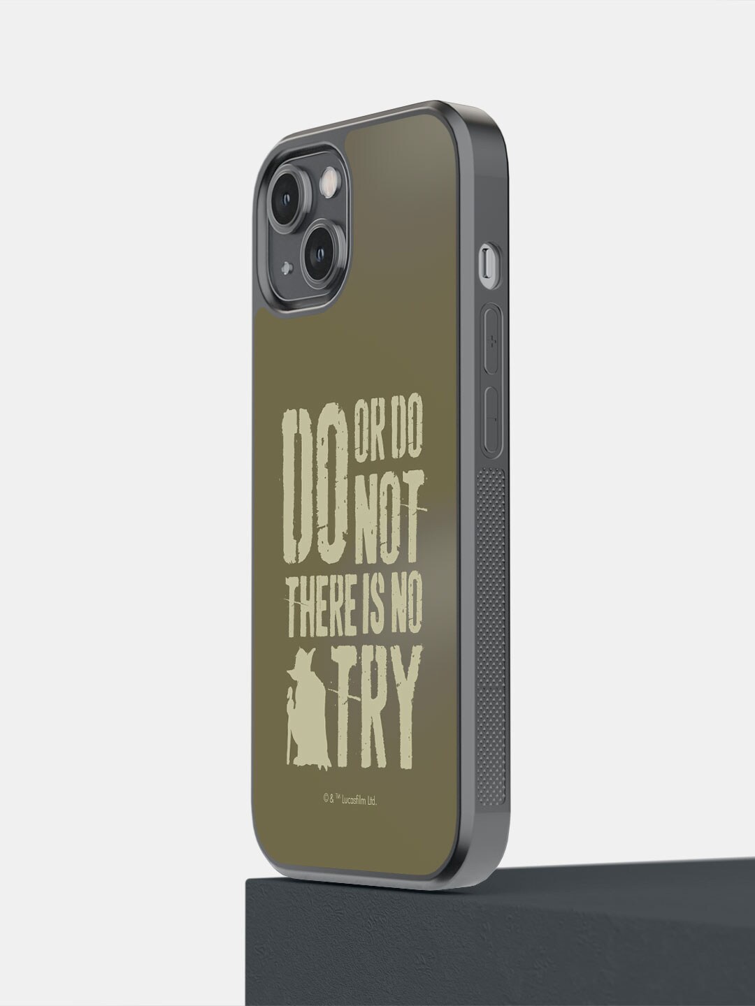 

macmerise Yoda Theory Printed iPhone 14 Bumper Case Cover, Olive