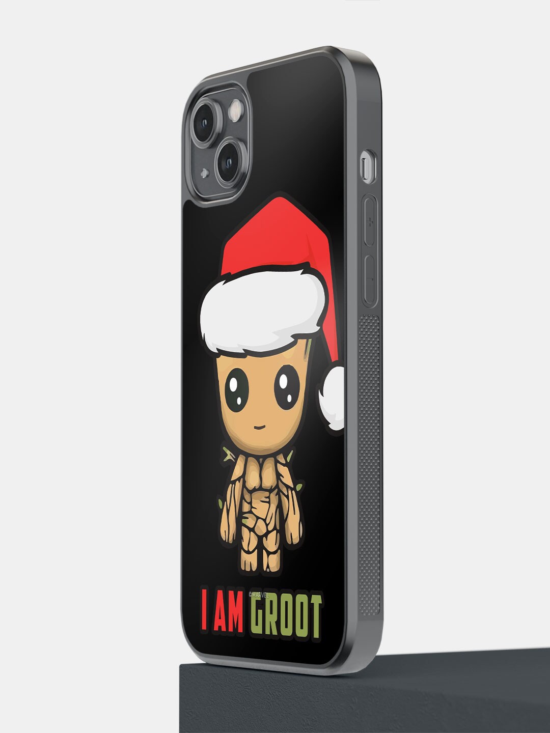

macmerise Groot Santa iPhone 14 Plus Bumper Case Cover, Black