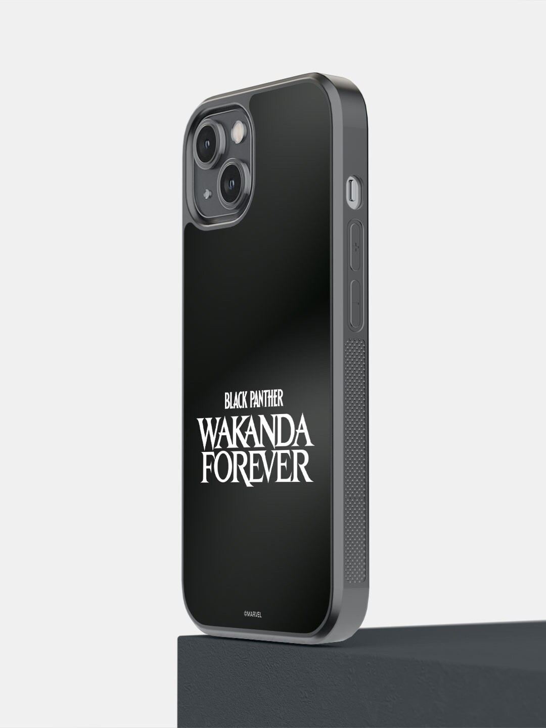 

Macmerise Typography Printed iPhone 14 Plus Bumper Case Cover, Black