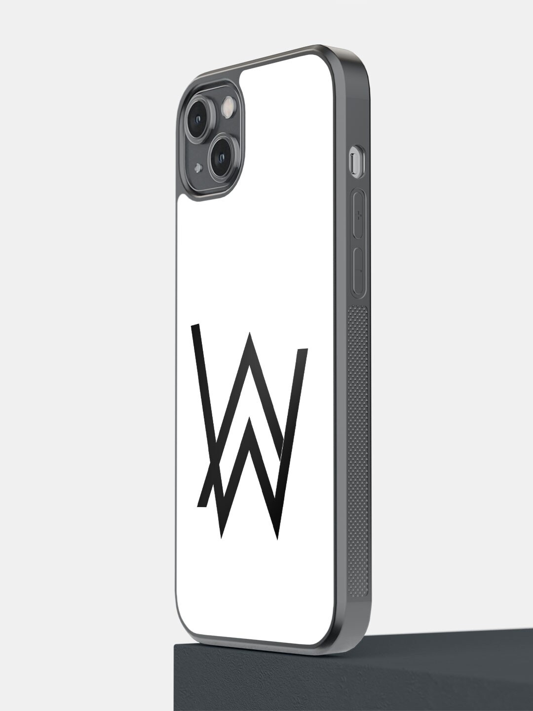 

Macmerise Alan Walker White Logo Printed iPhone 14 Plus Bumper Phone Back Case
