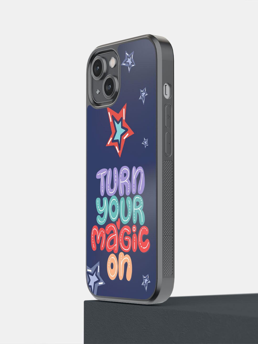 

macmerise Printed Turn your Magic iPhone 14 Phone Bumper Case Cover, Blue