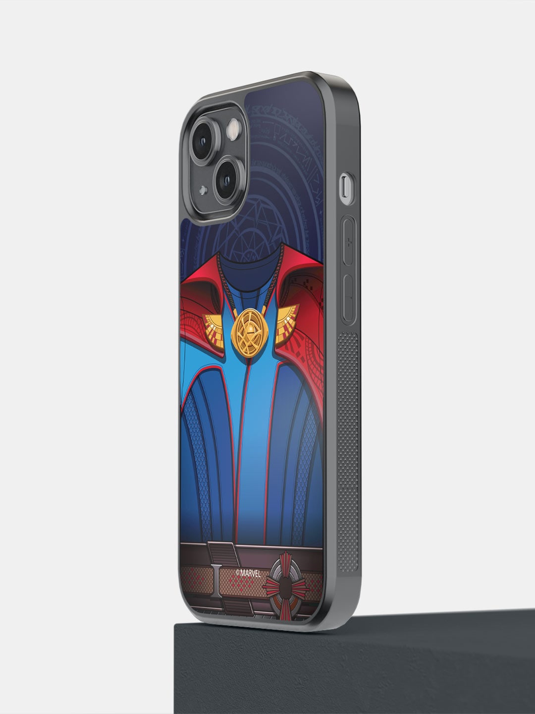 

macmerise Doctor Strange Printed iPhone 14 Plus Bumper Phone Back Case, Blue