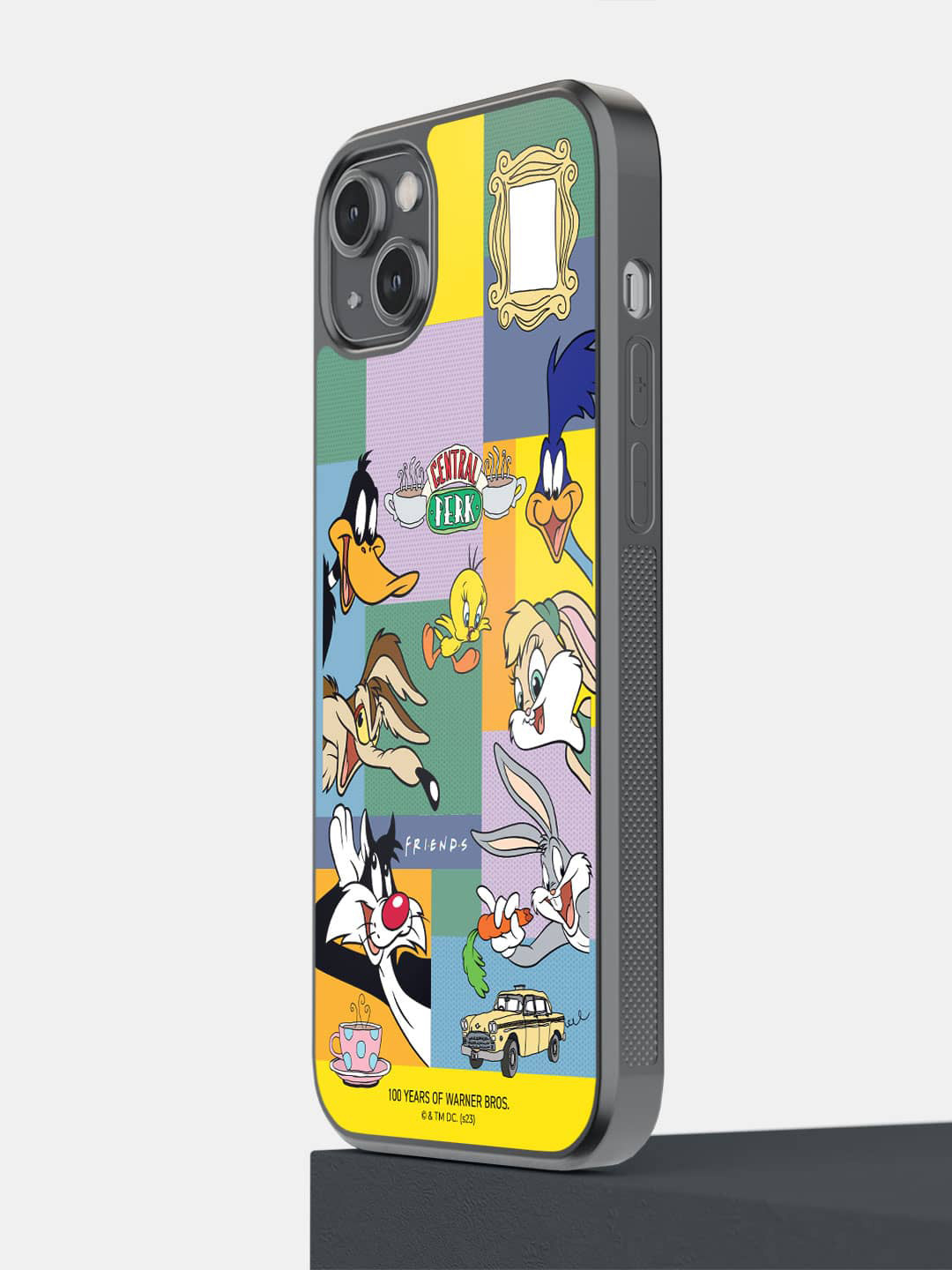 

macmerise Superhero Printed iPhone 14 Plus Phone Bumper Case, Purple