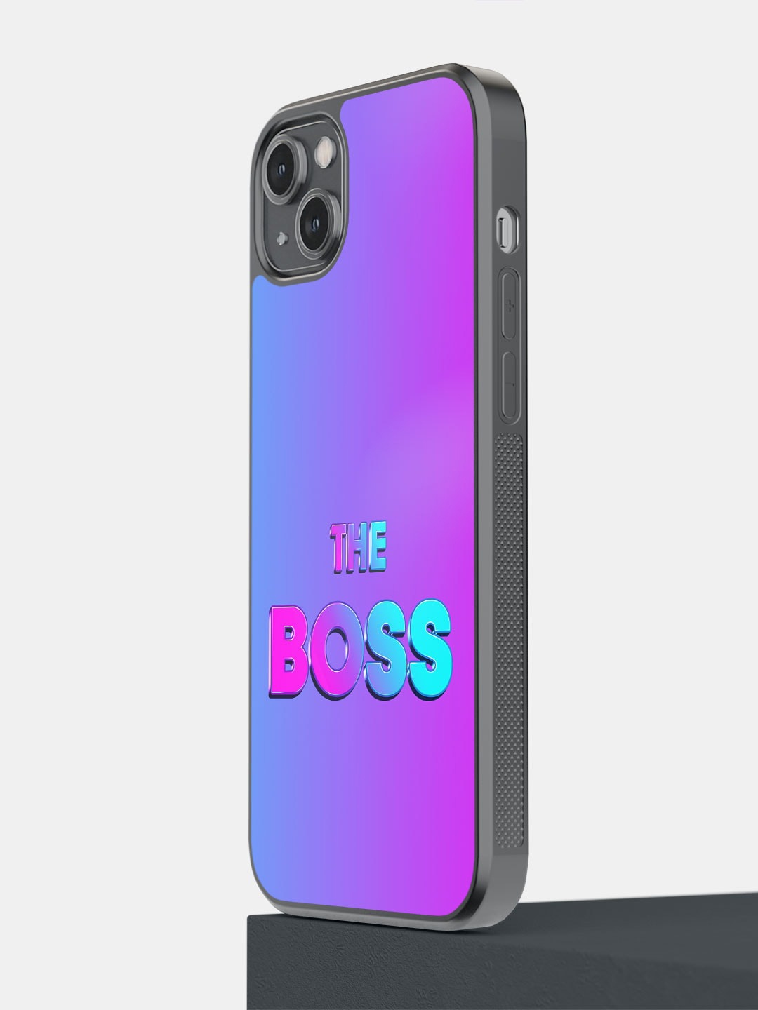 

macmerise I am the Boss Printed iPhone 14 Plus Phone Bumper Case, Purple