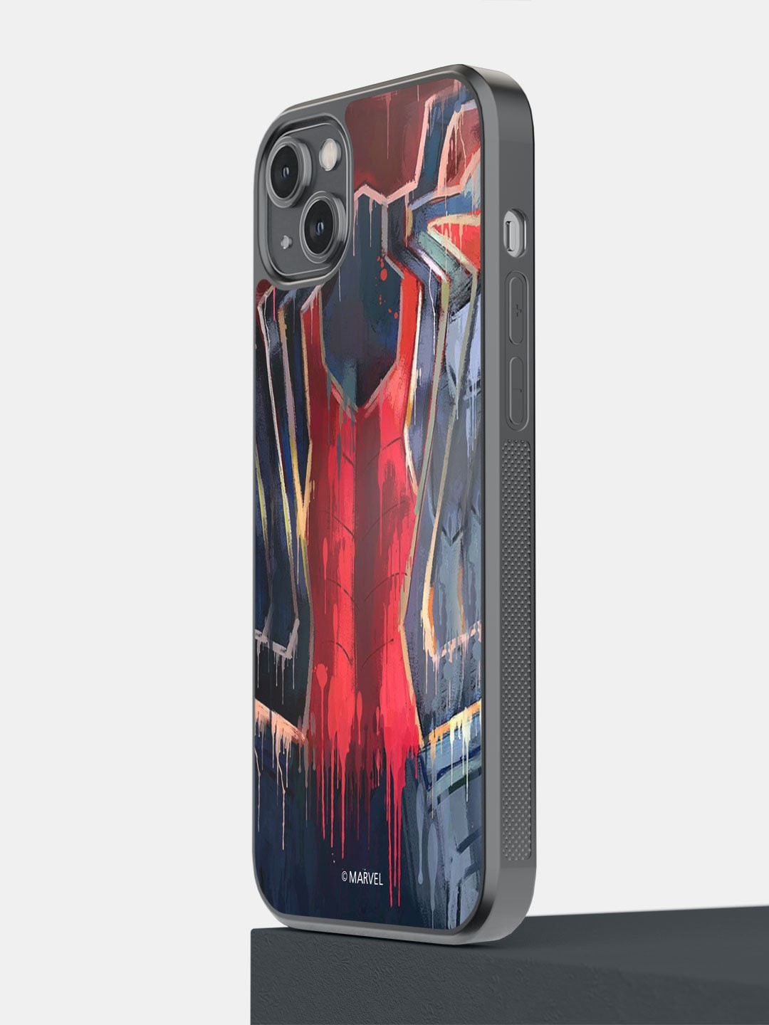 

macmerise Spider Man Grunge Suit iPhone 14 Plus Bumper Phone Back Case, Red