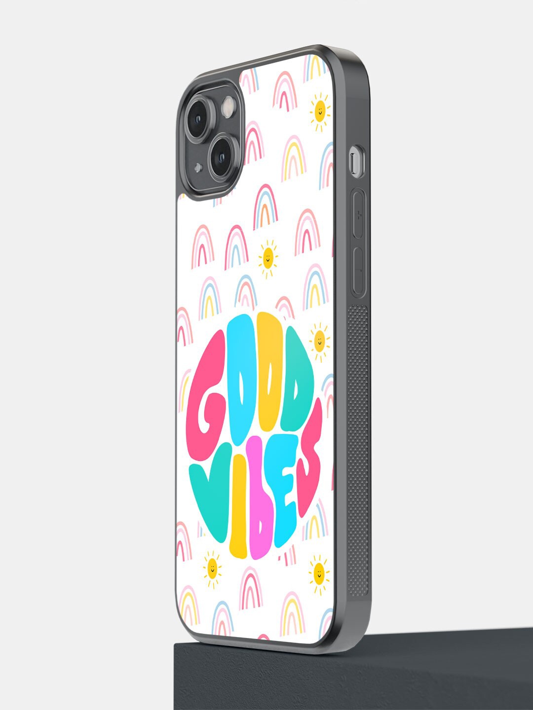 

macmerise Typography Printed iPhone 14Plus Bumper Case Cover, White