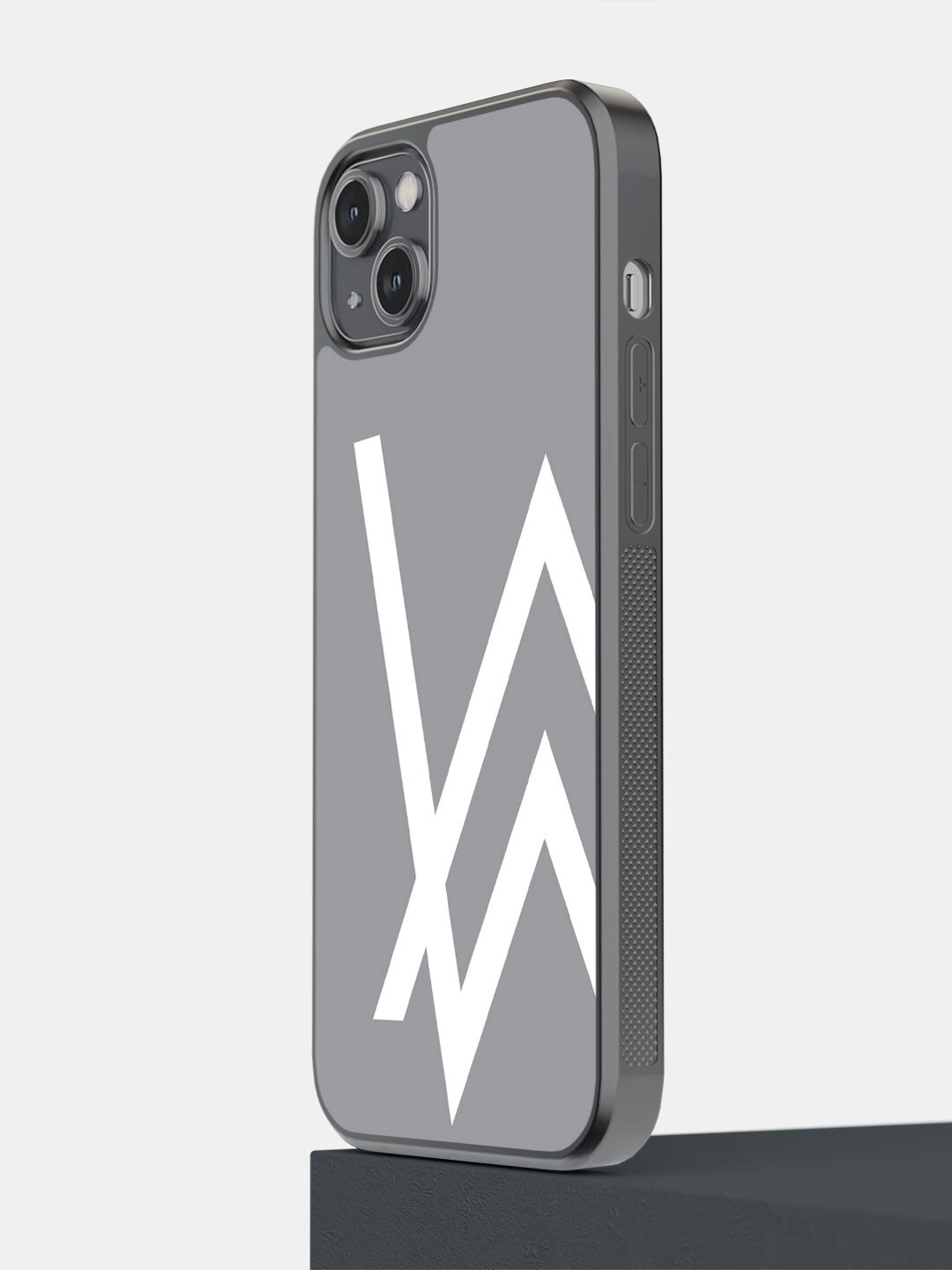 

macmerise Printed iPhone 14 Plus Bumper Case Cover, Grey
