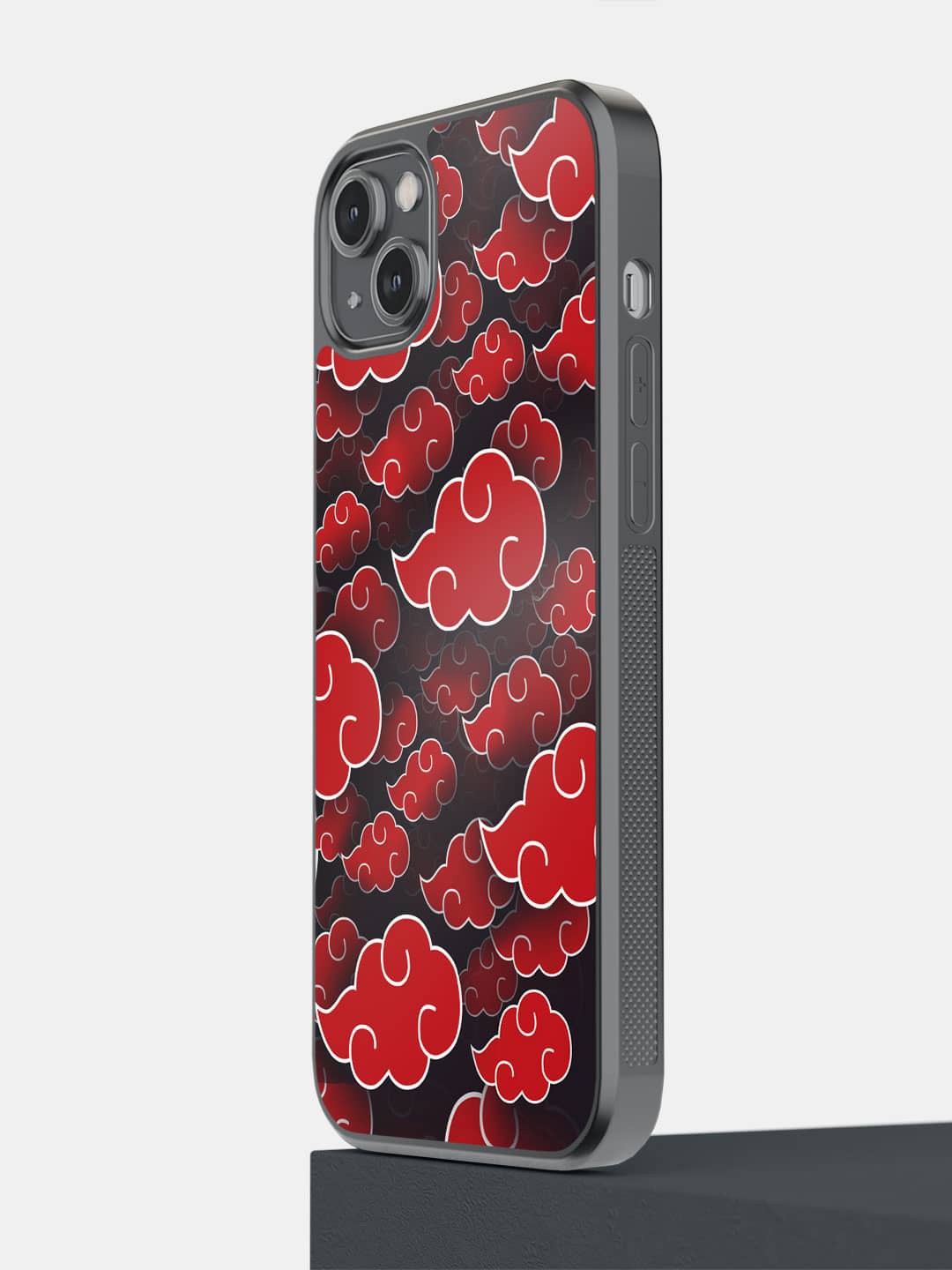 

macmerise Akatsuki Clouds Printed iPhone 14 Plus Bumper Case Cover, Red