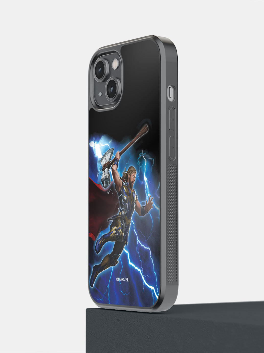 

macmerise Worthy Thor Attack iPhone 14 Bumper Case Cover, Blue