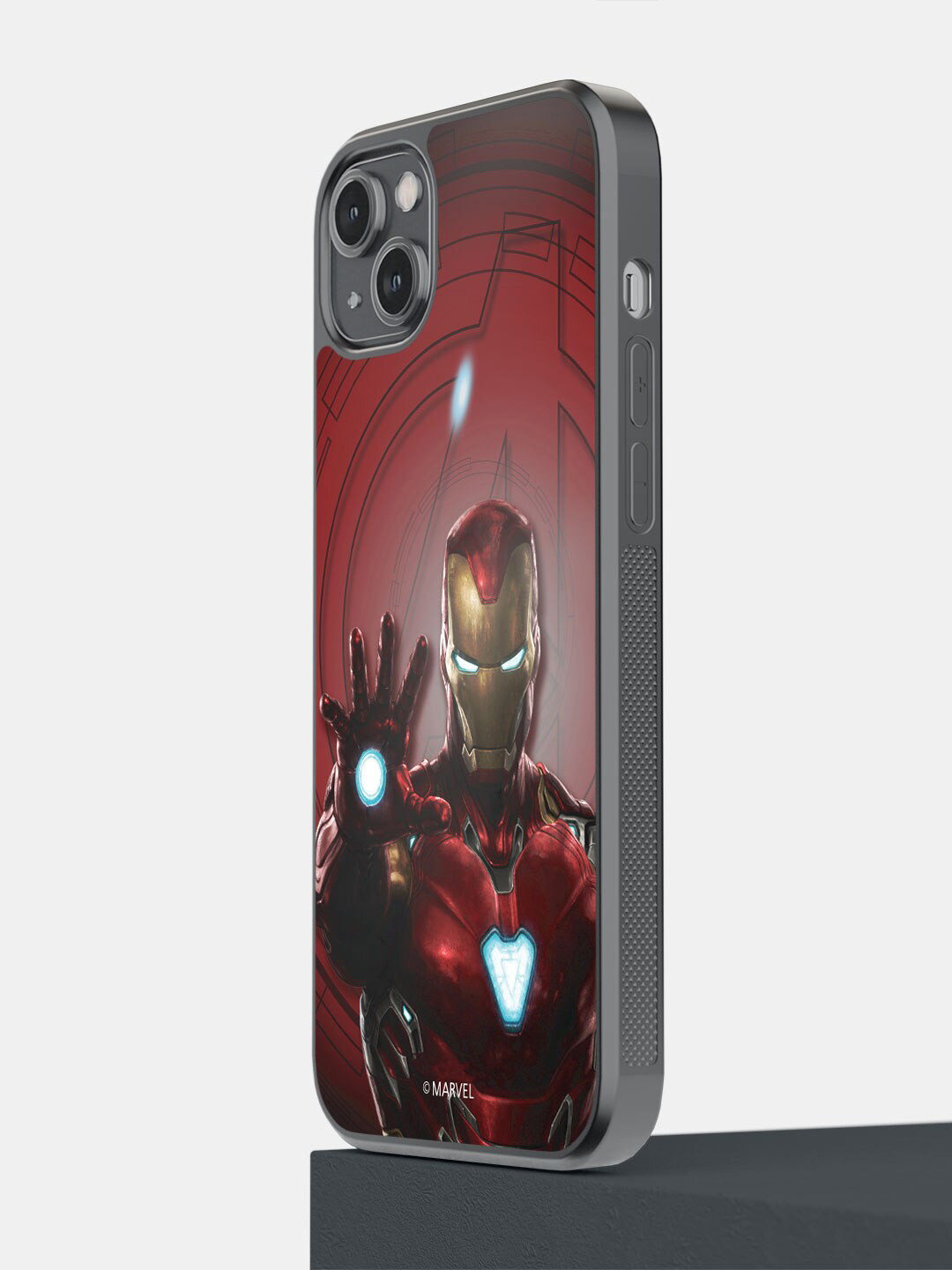 

macmerise Iron Man Mark L Armour Printed iPhone 14 Plus Bumper Case Cover, Red
