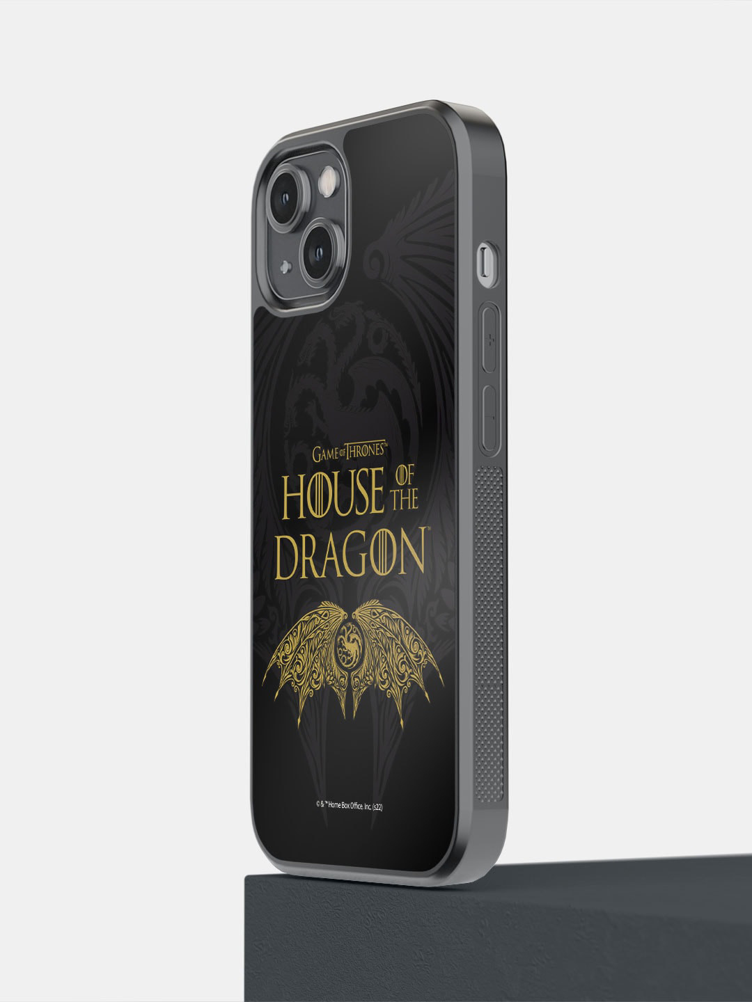

macmerise Winged Targaryen Crest Printed iPhone 14 Phone Bumper Case, Black