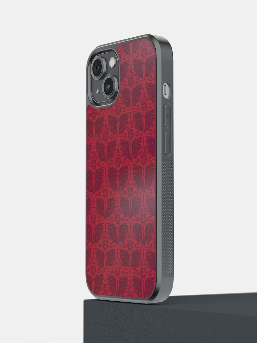 

macmerise Wing Pattern IPhone 14 Bumper Case Cover, Red
