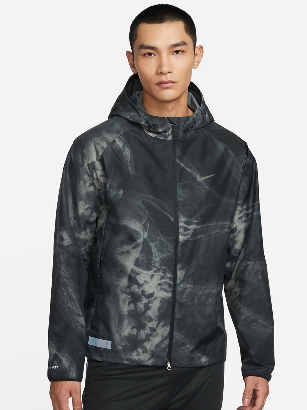 

Nike Strom-Fit Running Division Sporty Jacket, Black