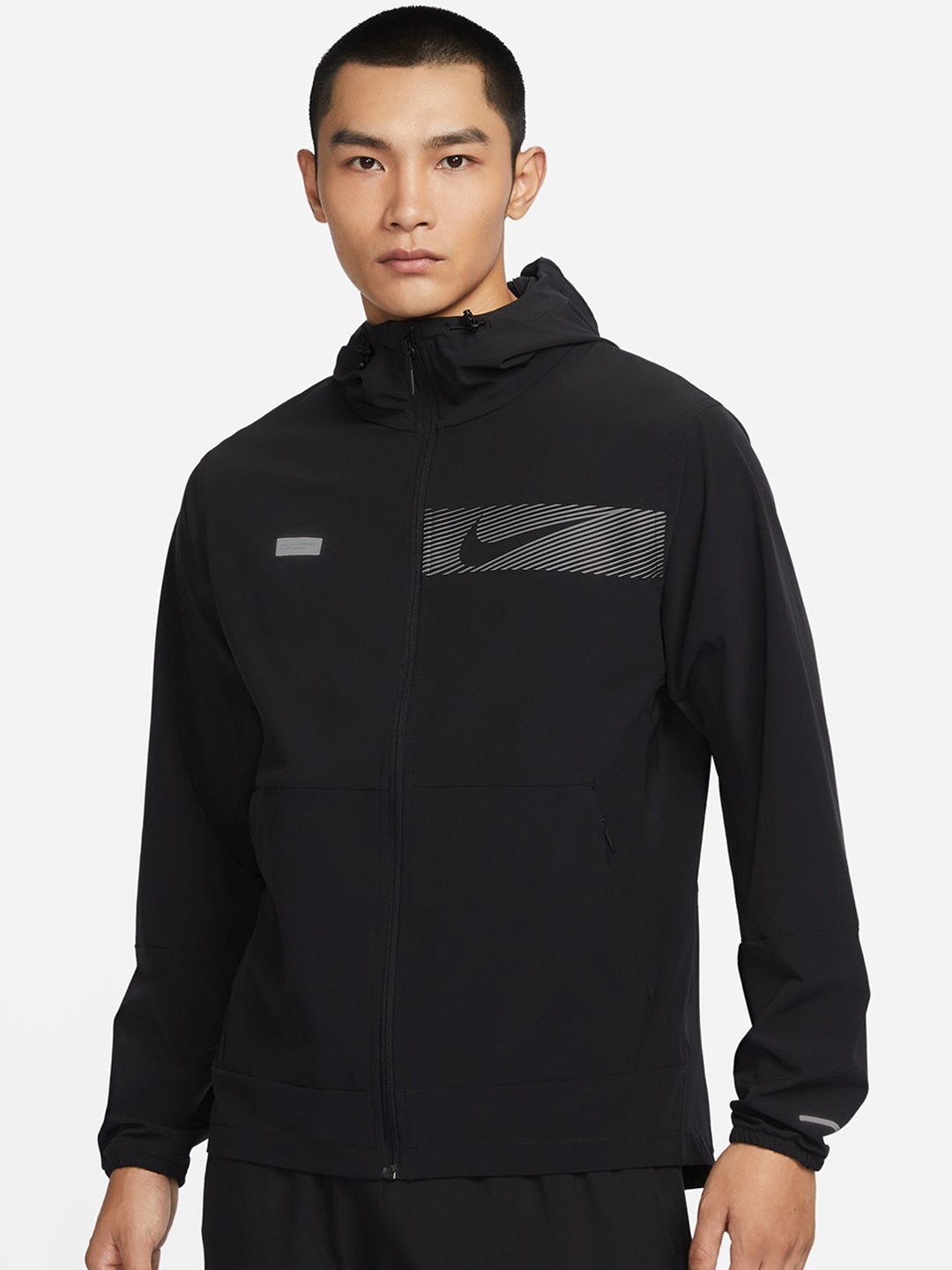 

Nike Unlimited Relaxed Fit Repel Hooded Versatile Jacket, Black