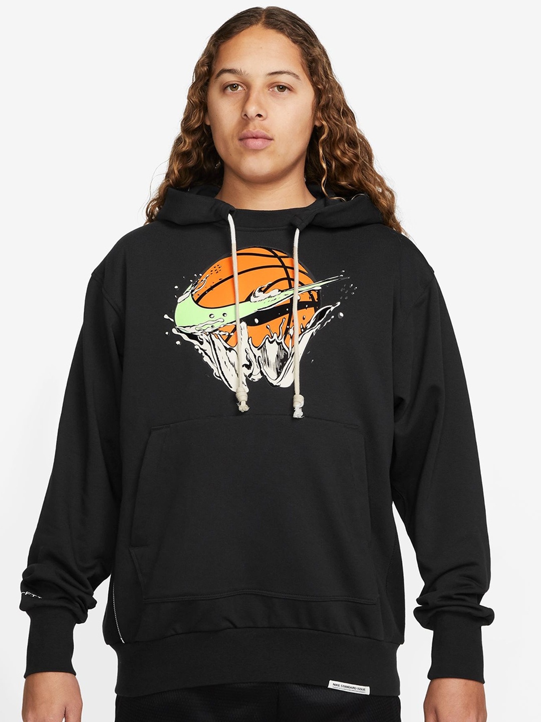 

Nike Dri-Fit Standard Basketball Hoodie, Black