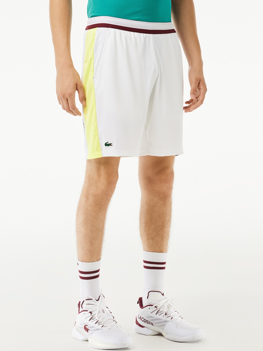 

Lacoste Men Regular Fit Sports Shorts, White
